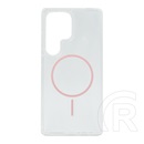 Gigapack Samsung Galaxy S25 Ultra (SM-S938)  (ultravékony, műanyag hátlap, magsafe, légpárnás sarok) rózsaszín