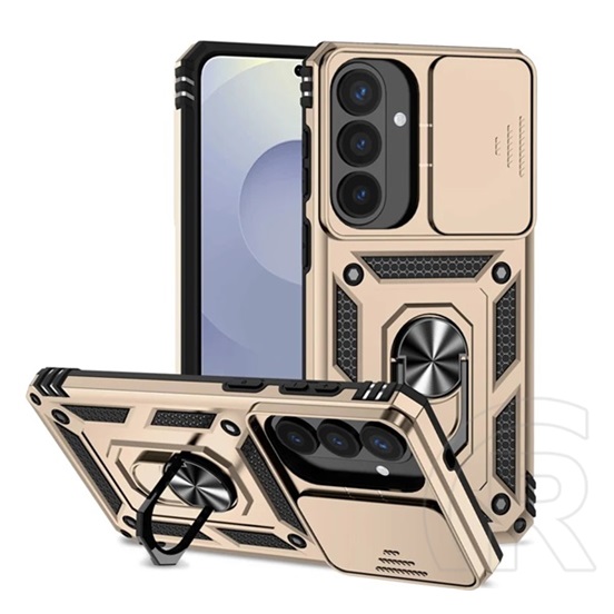 Gigapack Samsung Galaxy S26 Plus (SM-S947) defender szilikon védő (ütésálló, tartógyűrű, kameravédő) arany