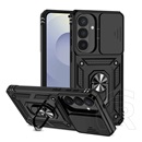 Gigapack Samsung Galaxy S26 Plus (SM-S947) defender szilikon védő (ütésálló, tartógyűrű, kameravédő) fekete