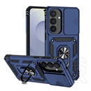 Gigapack Samsung Galaxy S26 Plus (SM-S947) defender szilikon védő (ütésálló, tartógyűrű, kameravédő) sötétkék