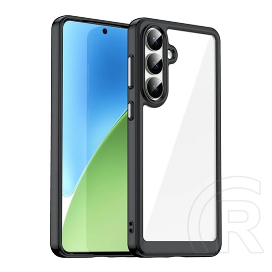 Gigapack Samsung Galaxy S26 Plus (SM-S947) szilikon védő (ütésálló, átlátszó hátlap) fekete