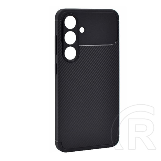 Gigapack Samsung Galaxy S26 Plus (SM-S947) szilikon védő (ütésálló, légpárnás, karbon minta) fekete