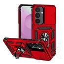 Gigapack Samsung Galaxy S26 (SM-S942) defender szilikon védő (ütésálló, tartógyűrű, kameravédő) piros