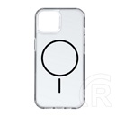 Gigapack Samsung Galaxy S26 (SM-S942) szilikon védő (ultravékony, műanyag hátlap, magsafe, légpárnás) fekete