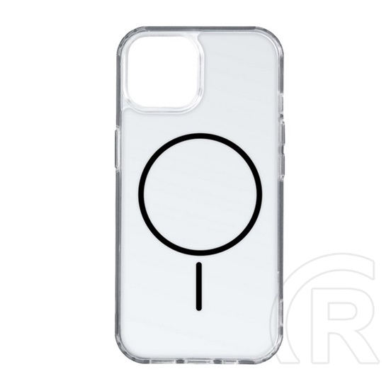 Gigapack Samsung Galaxy S26 (SM-S942) szilikon védő (ultravékony, műanyag hátlap, magsafe, légpárnás) fekete