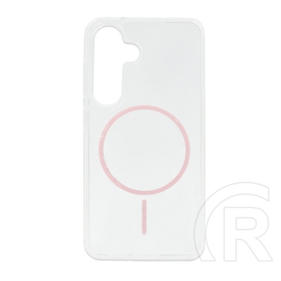 Gigapack Samsung Galaxy S26 (SM-S942) szilikon védő (ultravékony, műanyag hátlap, magsafe, légpárnás) rózsaszín