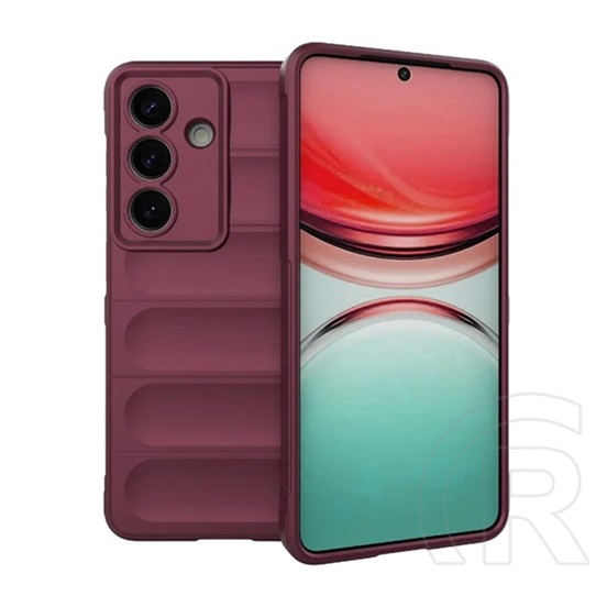 Gigapack Samsung Galaxy S26 (SM-S942) szilikon védő (ütésálló, kameravédő, 3d) bordó