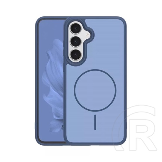 Gigapack Samsung Galaxy S26 (SM-S942) szilikon védő ( ütésállóság, légpárnás sarok, kameravédő, magsafe) sötétkék
