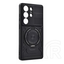 Gigapack Samsung Galaxy S26 Ultra (SM-S948) defender szilikon telefonvédő (ütésállóság, tartógyűrű, mágneses) fekete
