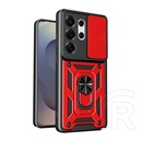 Gigapack Samsung Galaxy S26 Ultra (SM-S948) defender szilikon védő (ütésálló, tartógyűrű, kameravédő) piros