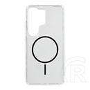Gigapack Samsung Galaxy S26 Ultra (SM-S948) szilikon védő (ultravékony, műanyag hátlap, magsafe, légpárnás) fekete