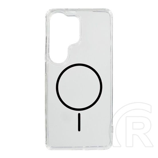 Gigapack Samsung Galaxy S26 Ultra (SM-S948) szilikon védő (ultravékony, műanyag hátlap, magsafe, légpárnás) fekete