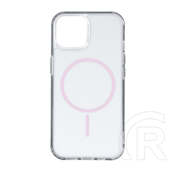 Gigapack Samsung Galaxy S26 Ultra (SM-S948) szilikon védő (ultravékony, műanyag hátlap, magsafe, légpárnás) rózsaszín