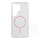 Gigapack Samsung Galaxy S26 Ultra (SM-S948) szilikon védő (ultravékony, műanyag hátlap, magsafe, légpárnás) rózsaszín