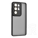 Gigapack Samsung Galaxy S26 Ultra (SM-S948) szilikon védő (ütésálló, akril hátlap, kameravédő) fekete