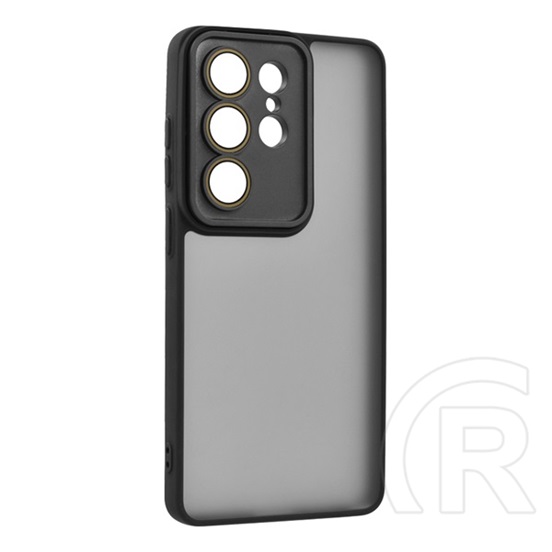 Gigapack Samsung Galaxy S26 Ultra (SM-S948) szilikon védő (ütésálló, akril hátlap, kameravédő) fekete