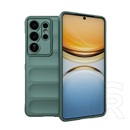 Gigapack Samsung Galaxy S26 Ultra (SM-S948) szilikon védő (ütésálló, kameravédő, 3d) sötétzöld