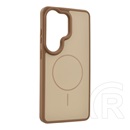 Gigapack Samsung Galaxy S26 Ultra (SM-S948) szilikon védő ( ütésállóság, légpárnás sarok, kameravédő, magsafe) barna