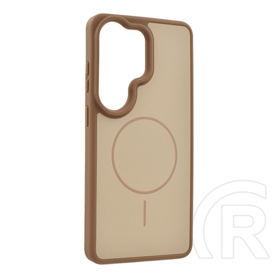 Gigapack Samsung Galaxy S26 Ultra (SM-S948) szilikon védő ( ütésállóság, légpárnás sarok, kameravédő, magsafe) barna