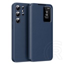 Gigapack Samsung Galaxy S26 Ultra (SM-S948) tok álló (aktív flip, oldalra nyíló, smart view cover) sötétkék