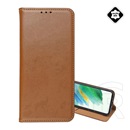 Gigapack Samsung Galaxy S26 Ultra (SM-S948) tok álló, valódi bőr (flip, asztali tartó) világosbarna