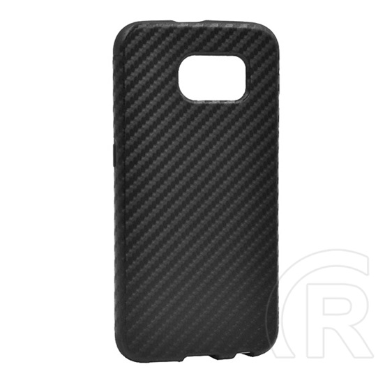 Gigapack Samsung Galaxy S6 Szilikon telefonvédő (karbon minta, fekete)