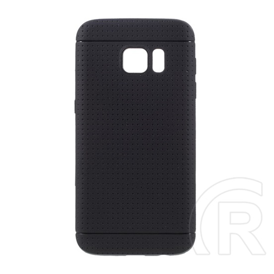 Gigapack Samsung Galaxy S7 Szilikon telefonvédő (lyukacsos minta, fekete)
