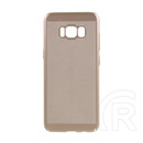 Gigapack Samsung Galaxy S8 (SM-G950) műanyag telefonvédő (gumírozott, lyukacsos minta) arany