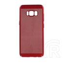 Gigapack Samsung Galaxy S8 (SM-G950) műanyag telefonvédő (gumírozott, lyukacsos minta) piros