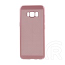 Gigapack Samsung Galaxy S8 (SM-G950) műanyag telefonvédő (gumírozott, lyukacsos minta) rozéarany