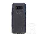 Gigapack Samsung Galaxy S8+ szilikon telefonvédő (S-line, átlátszó)