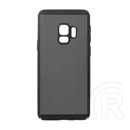 Gigapack Samsung Galaxy S9 (SM-G960) műanyag telefonvédő (gumírozott, lyukacsos minta) fekete