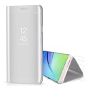 Gigapack Samsung Galaxy S9 (SM-G960) tok álló (aktív flip, asztali tartó, tükrös felület, mirror view case) ezüst