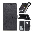 Gigapack Samsung Galaxy S9 (SM-G960) tok álló, valódi bőr (flip, asztali tartó funkció) fekete