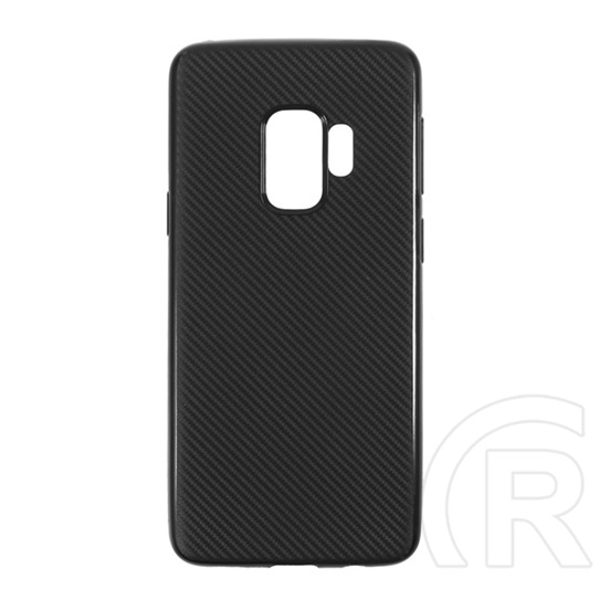 Gigapack Samsung Galaxy S9 Szilikon telefonvédő (karbon minta, fekete)