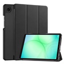 Gigapack Samsung Galaxy Tab A11 LTE (SM-X135)  tok álló, bőr hatású (flip, trifold, asztali tartó) fekete