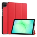 Gigapack Samsung Galaxy Tab A11 LTE (SM-X135)  tok álló, bőr hatású (flip, trifold, asztali tartó) piros