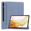 Gigapack Samsung Galaxy Tab S10 Ultra LTE (SM-X926B)  tok, bőr hatású (aktív flip, asztali tartó, ceruza tartó) lila