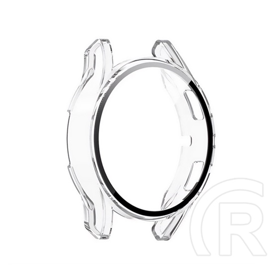 Gigapack Samsung Galaxy Watch 4 eSIM 40mm (SM-R865)  műanyag keret (bumper, ütésállóság + kijelzővédő üveg) átlátszó