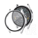 Gigapack Samsung Galaxy Watch 7 eSIM 40mm (SM-L305)  műanyag keret (bumper, ütésállóság + kijelzővédő üveg) ezüst