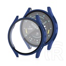 Gigapack Samsung Galaxy Watch 7 eSIM 40mm (SM-L305)  műanyag keret (bumper, ütésállóság + kijelzővédő üveg) sötétkék
