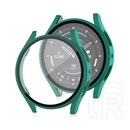 Gigapack Samsung Galaxy Watch 7 eSIM 40mm (SM-L305)  műanyag keret (bumper, ütésállóság + kijelzővédő üveg) sötétzöld