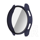 Gigapack Samsung Galaxy Watch 7 eSIM 44mm (SM-L315)  műanyag keret (bumper, ütésállóság + kijelzővédő üveg) sötétkék