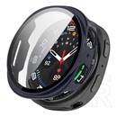 Gigapack Samsung Galaxy Watch 8 eSIM 40mm (SM-L325)  műanyag keret (bumper, ütésállóság + kijelzővédő üveg) sötétkék