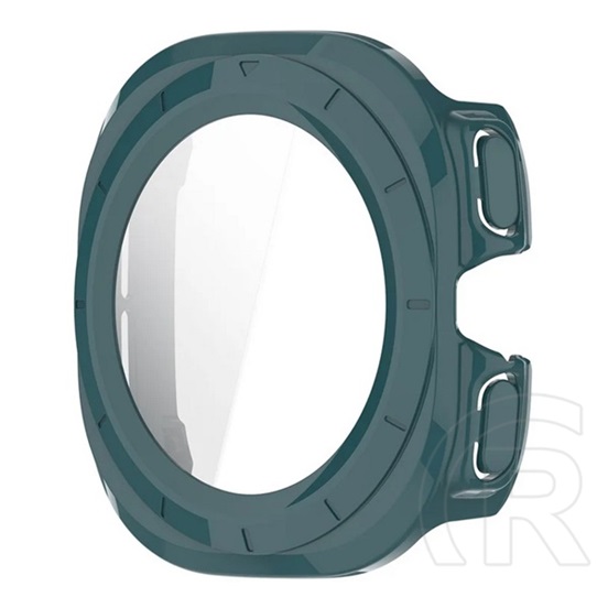 Gigapack Samsung Galaxy Watch Ultra eSIM 47mm (SM-L705) műanyag keret (bumper, ütésállóság + kijelzővédő üveg) sötétzöld
