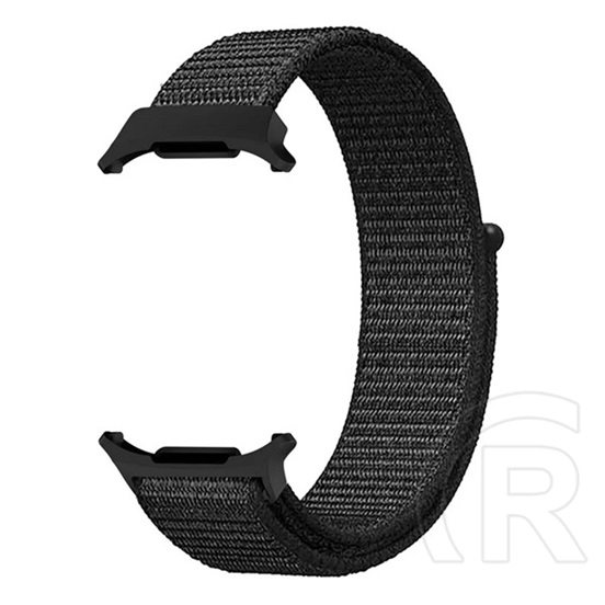 Gigapack Samsung Galaxy Watch Ultra eSIM 47mm (SM-L705) pótszíj (egyedi méret, nylon, tépőzáras, légáteresztő) fekete