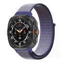 Gigapack Samsung Galaxy Watch Ultra eSIM 47mm (SM-L705) pótszíj (egyedi méret, nylon, tépőzáras, légáteresztő) lila