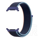 Gigapack Samsung Galaxy Watch Ultra eSIM 47mm (SM-L705) pótszíj (egyedi méret, nylon, tépőzáras, légáteresztő) sötétkék