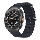 Gigapack Samsung Galaxy Watch Ultra eSIM 47mm (SM-L705) pótszíj (egyedi méret, szilikon, állítható, hullám) sötétszürke