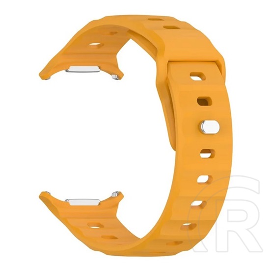 Gigapack Samsung Galaxy Watch Ultra eSIM 47mm (SM-L705) pótszíj (egyedi méret, szilikon, légáteresztő, 3d) citromsárga